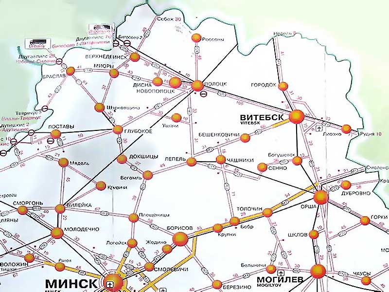 Карта дорог витебской области атлас Карта дорог витебской области атлас