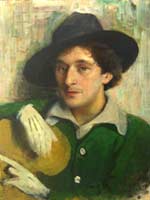 Портрет Марка Шагала. кисти витебского художника Иегуды Пэна