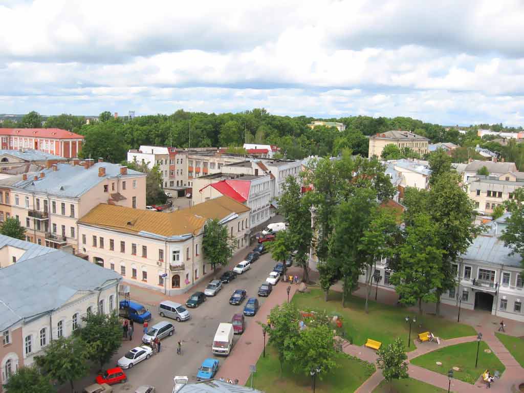 Школа Иегуди Пэна. И.Пэн.  Витебск. Фото со смотровой площадки Ратуши Картинка
