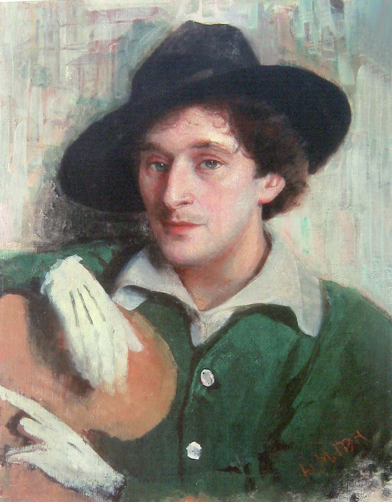 Портрет Марка Шагала кисти Иегуди Пэна 